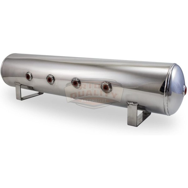 4 Gallon Aluminum Air Tank With Six Ports - Polished