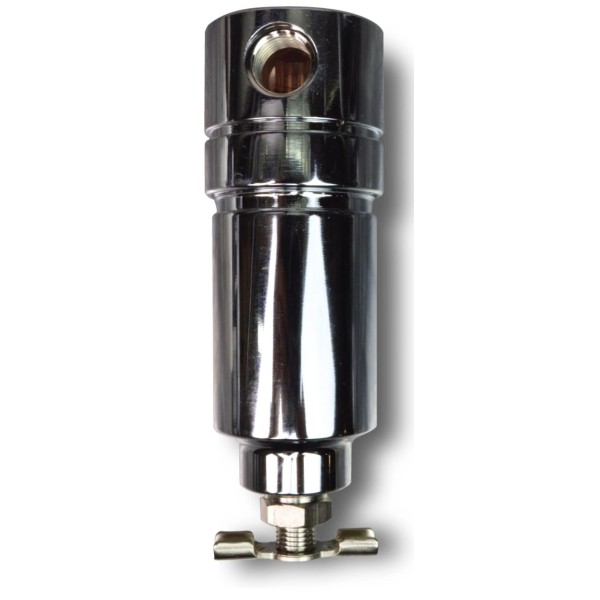 3/8" Chrome Aluminum Water Trap With Drain Cock 3/8" Chrome Aluminum Water Trap With Drain Cock