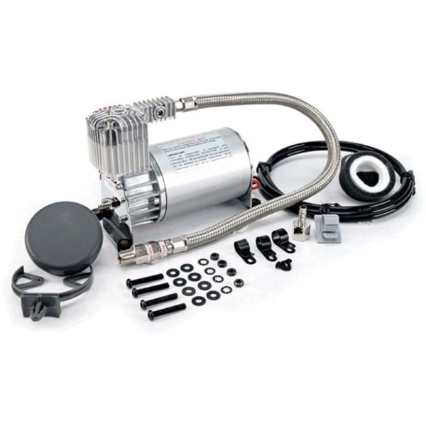 Viair 275C Air Compressor Kit Viair part number 27520 275C air compressor compressor kit shown with included installation hardware.