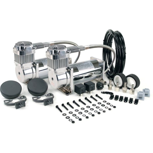 Viair 38003 380c Compressor Dual Pack, Chrome Viair 38003 380c Compressor Dual Pack, Chrome