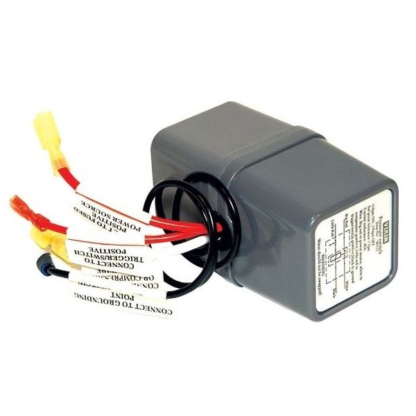 Pressure Switch with Relay, 12V Only, 1/8" NPT M Port, (90 PSI On, 120 PSI Off) Pressure Switch with Relay, 12V Only, 1/8" NPT M Port, (90 PSI On, 120 PSI Off)